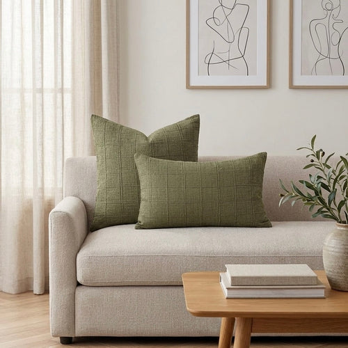 Alder Cushion Cover in Sage