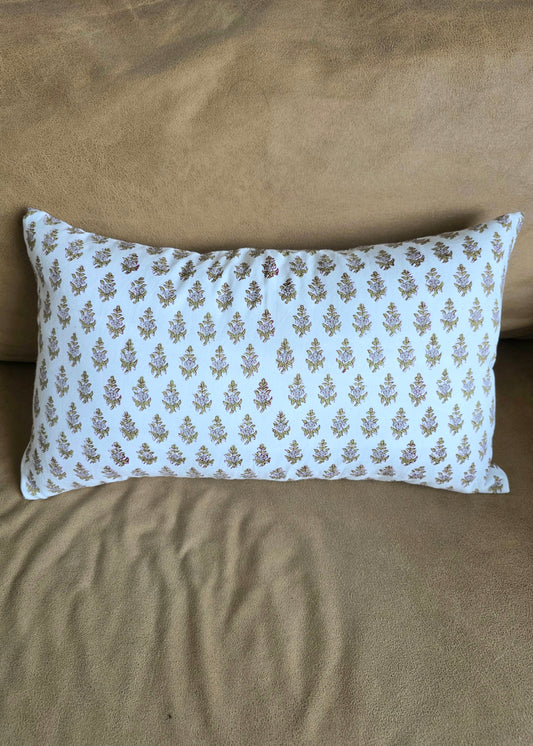 Lila Lumbar Cushion Cover in Lilac Mist