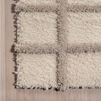 Morgan Shag Rug in Ivory/ Natural