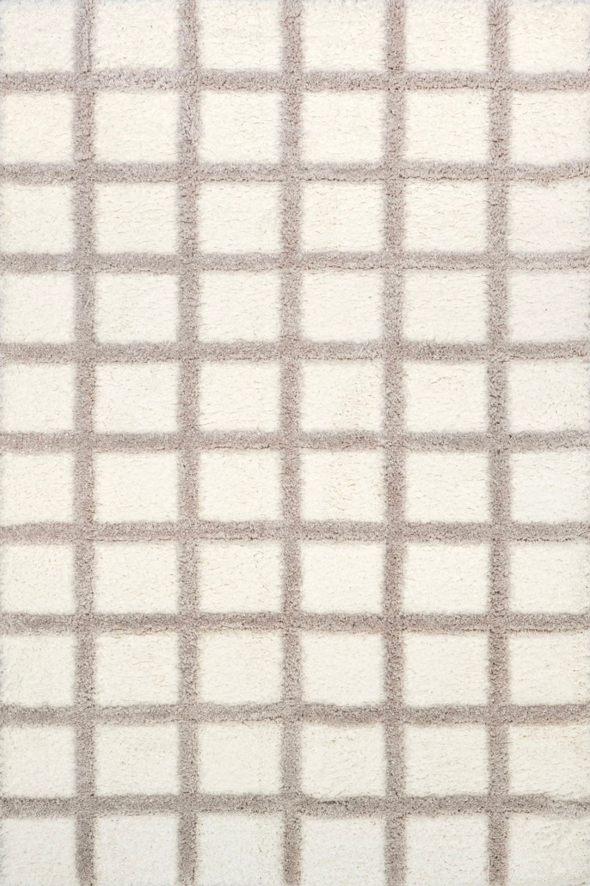 Morgan Shag Rug in Ivory/ Natural