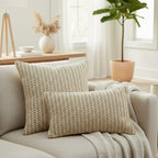 Barley Cushion Cover in Beige/ Ivory
