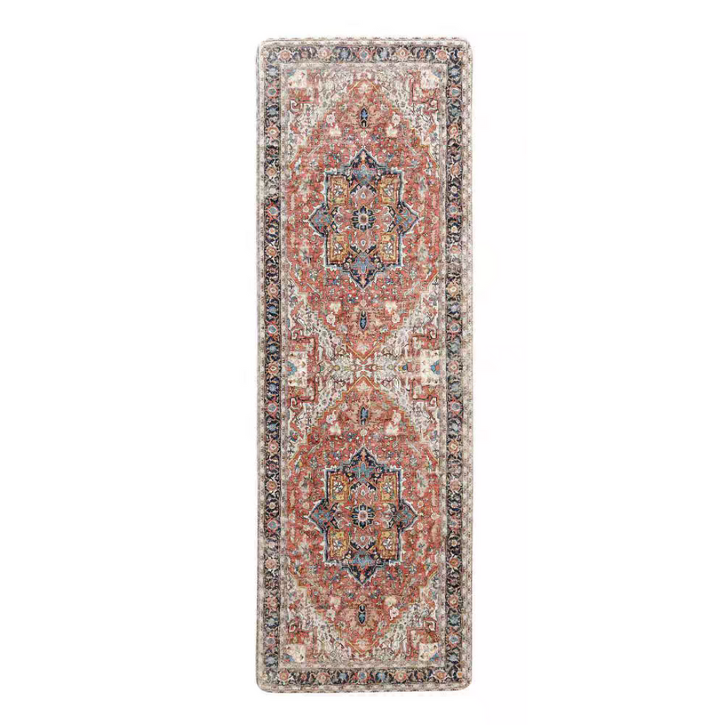 Mira Rug in Red Navy