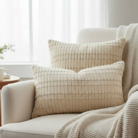 Willow Cushion Cover in Natural