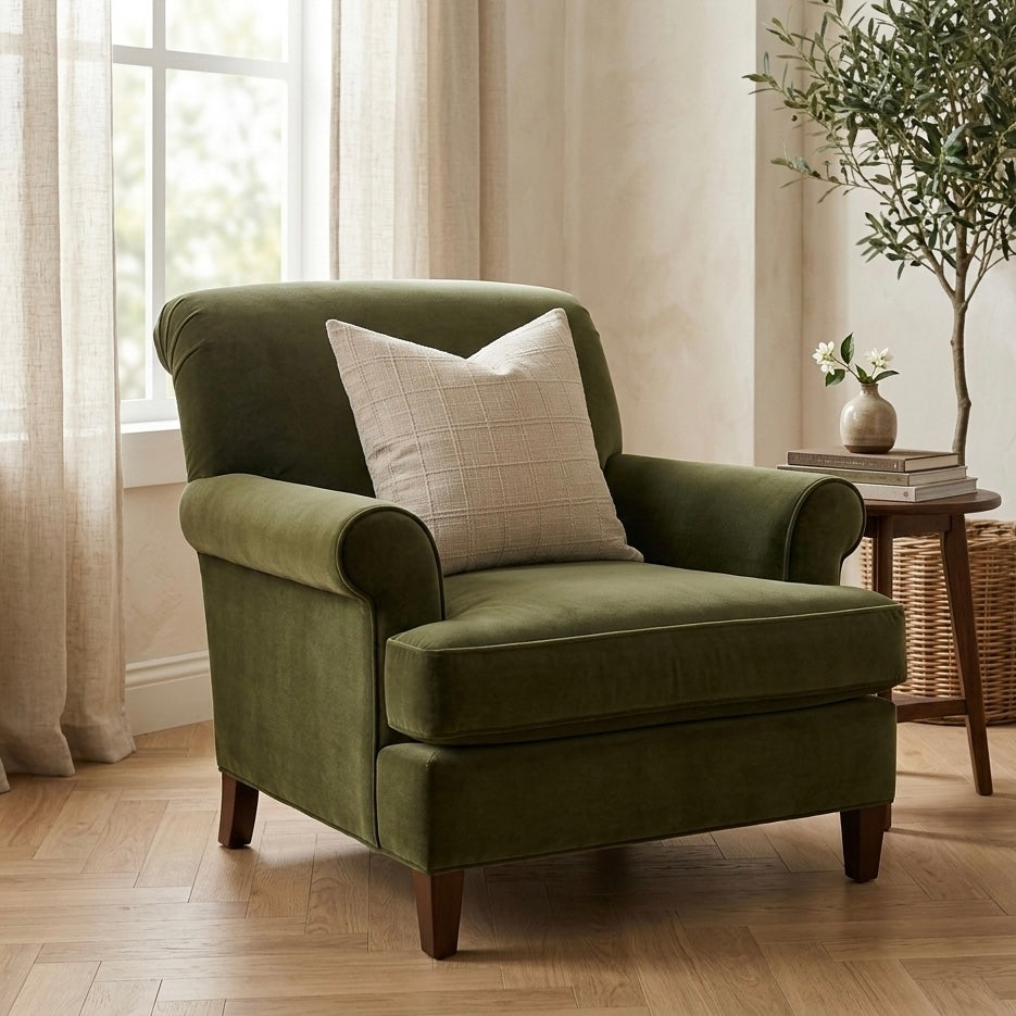 Alder Cushion Cover in Ivory