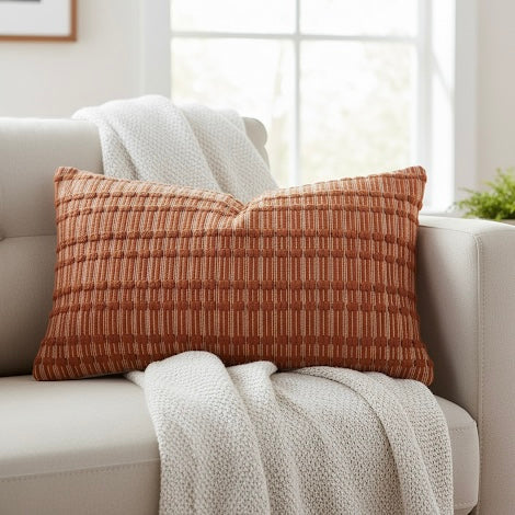 Willow Cushion Cover in Terracotta