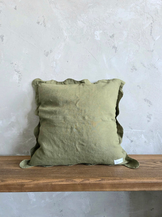 Serena Cushion Cover in Deep Forest
