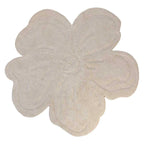 Blossom Washable Wool Rug in Ivory