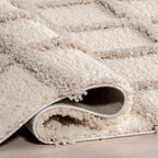 Morgan Shag Rug in Ivory/ Natural