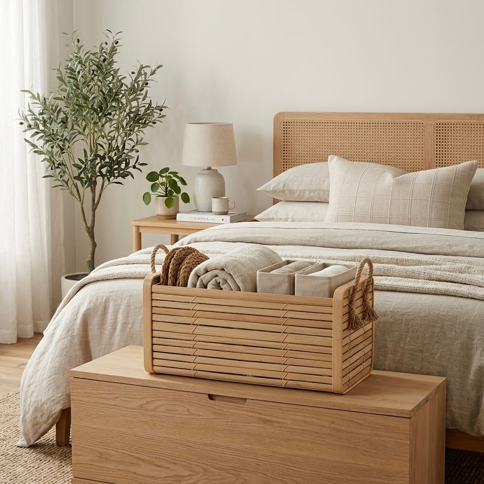 Sana Bamboo Storage Basket