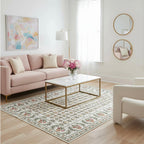Evie Rug in Ivory/ Floral
