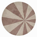 Beach Ball Washable Rug in Rose