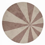 Beach Ball Washable Rug in Rose