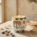Paddywax Adopo Ceramic Candle in Lush Palms