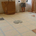 Playfield Organic Cotton Area Rug in Blue