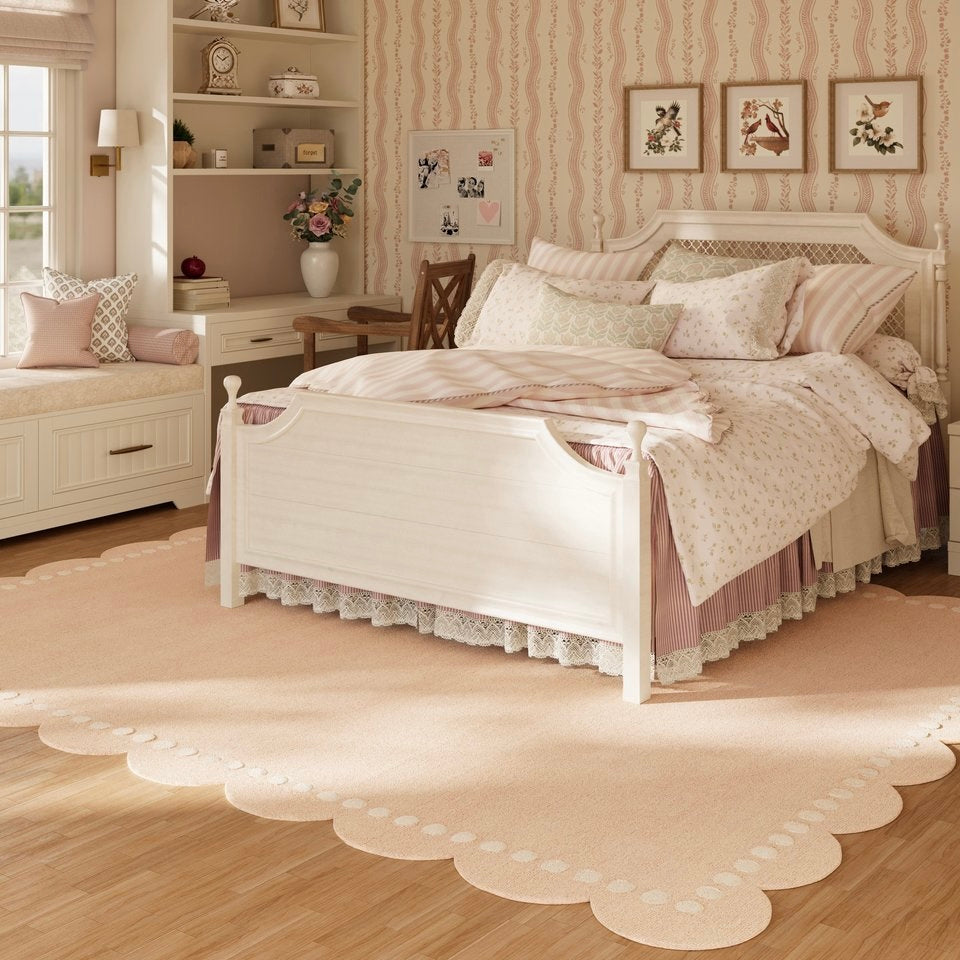 Lullaby Wool Rug in Blush