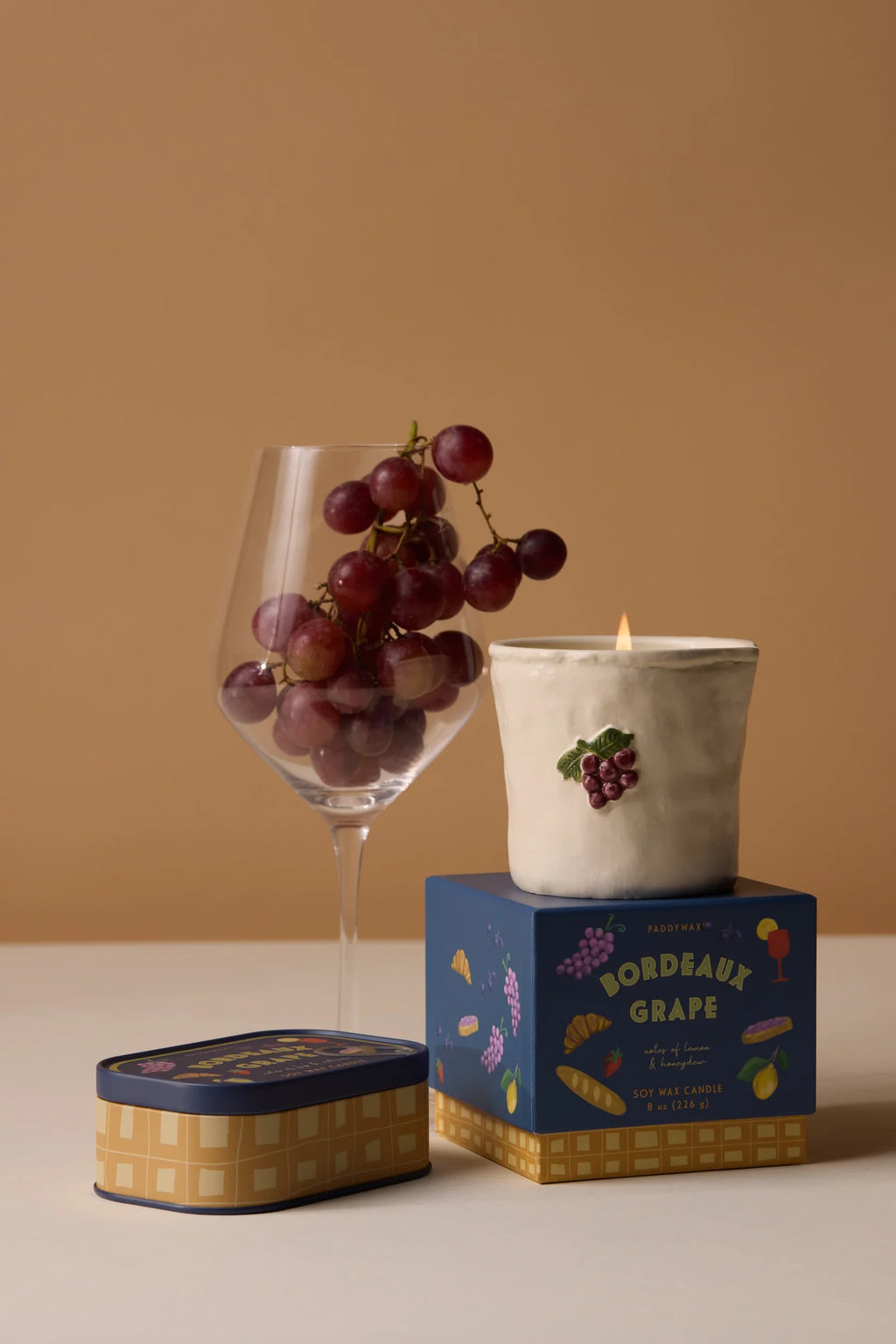 Bordeaux Grape Bistro Candle