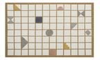 Playfield Organic Cotton Area Rug in Tan