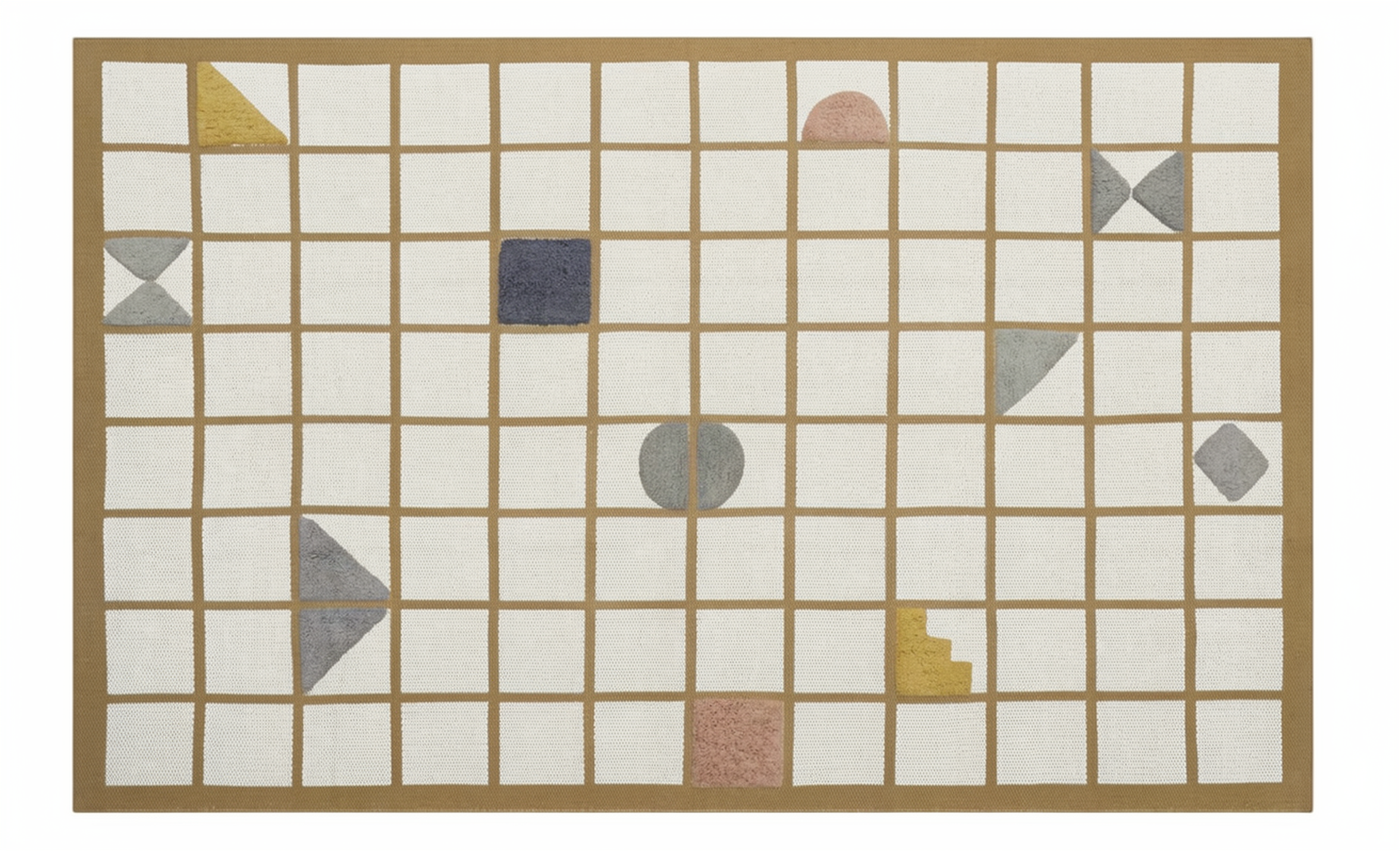 Playfield Organic Cotton Area Rug in Tan