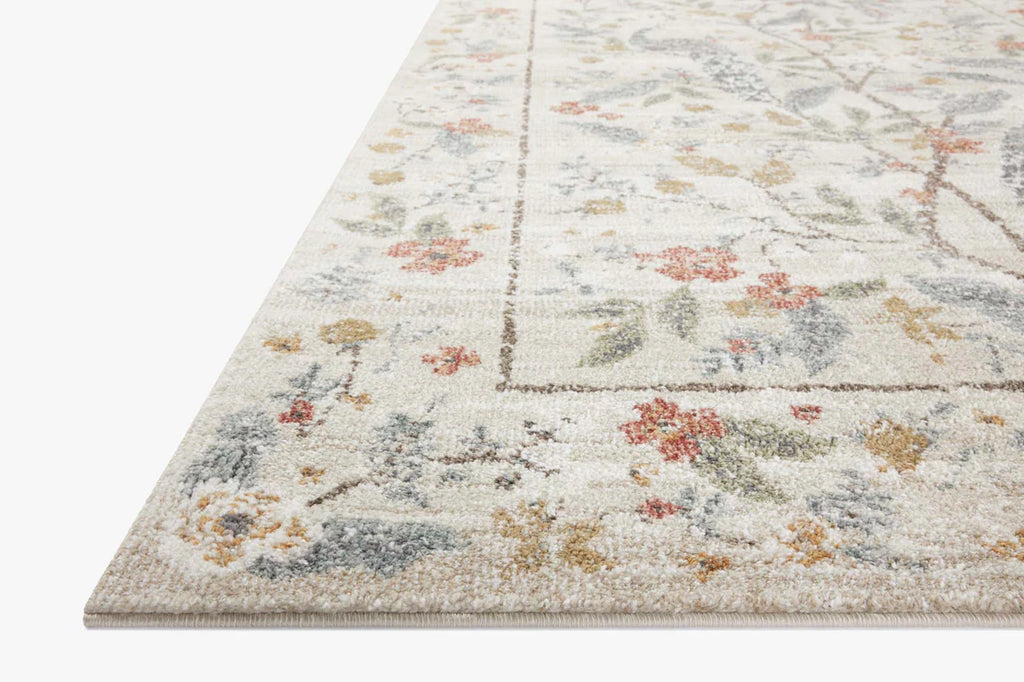 Peacock Promenade Rug in Cream