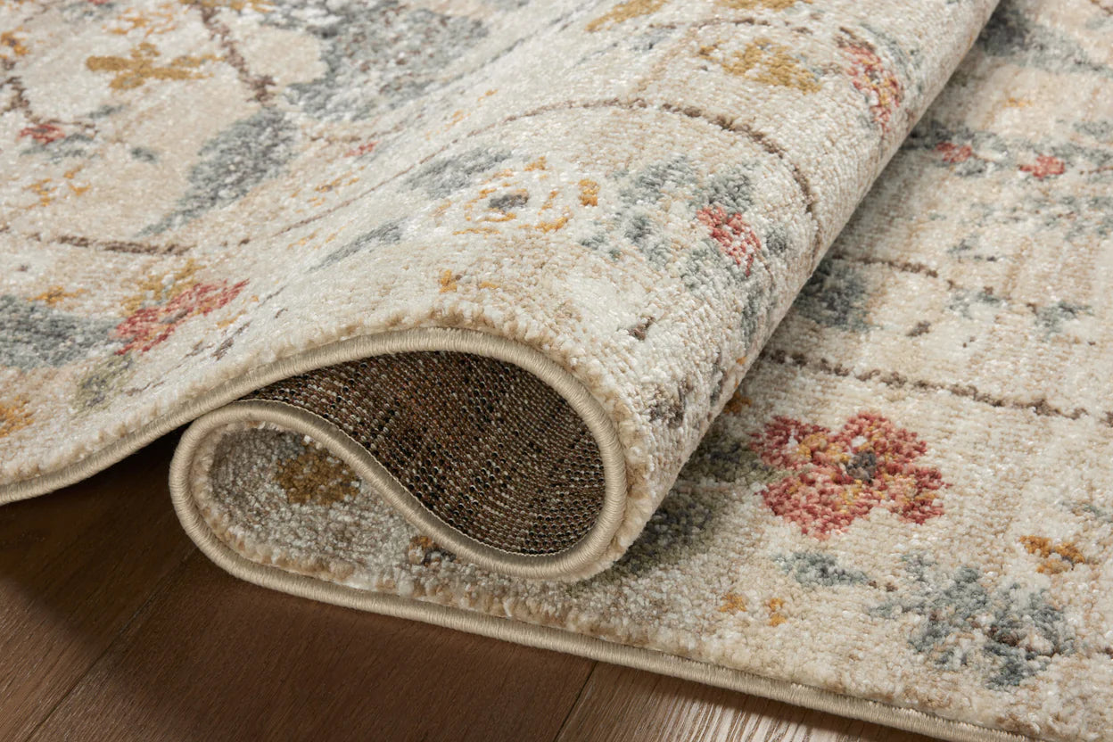 Peacock Promenade Rug in Cream