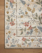 Peacock Promenade Rug in Cream