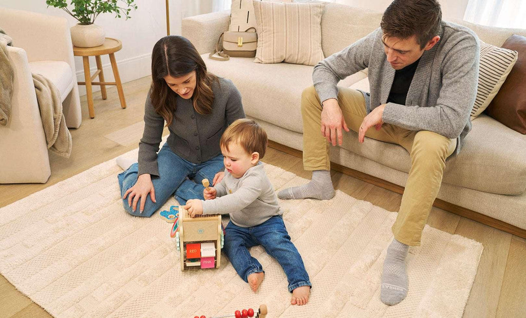 Bricks Washable Cotton Rug in Natural