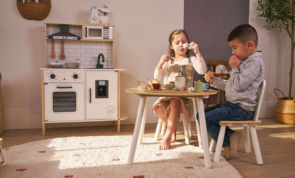 Sprinkle Washable Round Cotton Rug in Rust
